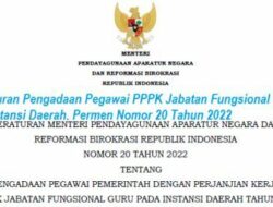 Download Aturan Pengadaan Pegawai PPPK Jabatan Fungsional Guru Instansi Daerah, Permen Nomor 20 Tahun 2022