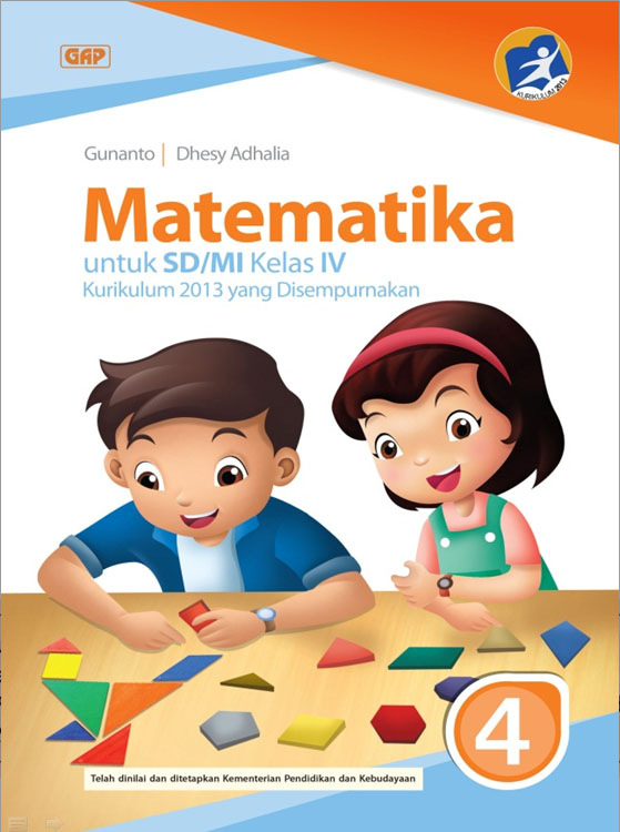 Buku Matematika Kelas 4 SD Penerbit Erlangga Kurikulum 2013: Menggali Petualangan Mengasyikkan