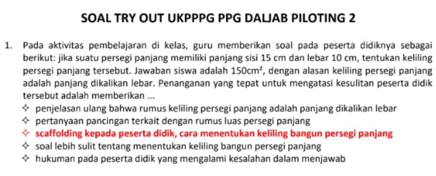 UKPPG Daljab Piloting Tahap 2: Soal Tryout dan Kunci Jawaban Terbaru