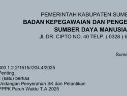 Penyerahan SK dan Pelantikan PPPK Paruh Waktu Tahun 2025 di Kabupaten Sumenep Digelar 1 Desember