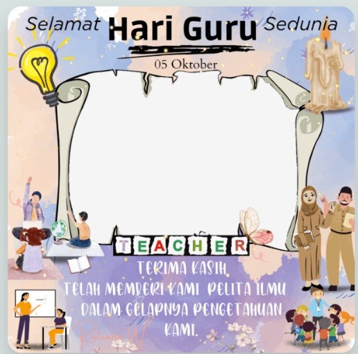 Twibbon Hari Guru Nasional 2025, Cara Pasang, Download, dan Ide Caption