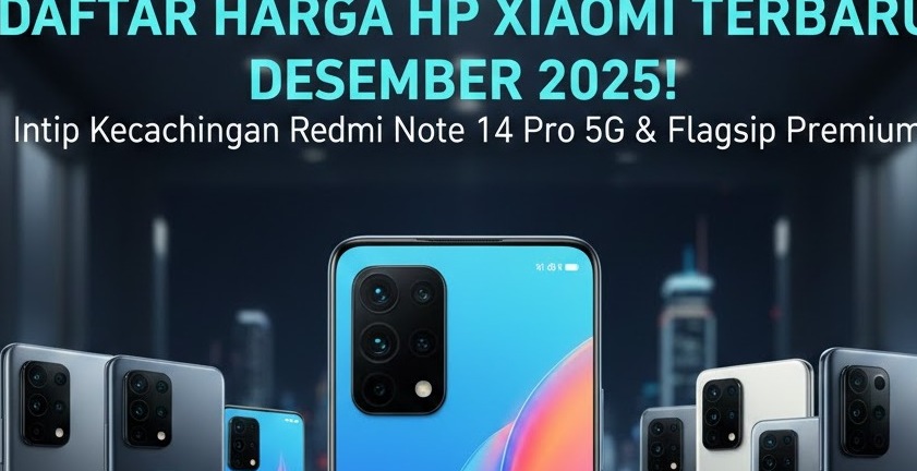 Daftar Harga HP Xiaomi Terbaru Desember 2025 Intip Kecanggihan Redmi Note 14 Pro 5G dan Flagship Premium!