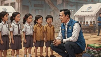 Ilustrasi: Pulihkan Pendidikan Pasca-Bencana: Mendikdasmen Turun Langsung Salurkan Bantuan dan Janjikan Revitalisasi Sekolah