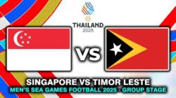 Kejutan Awal Grup A SEA Games 2025: Timor Leste U-22 Bangkit dari Ketertinggalan dan Hajar Singapura 3-1!