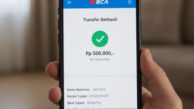 TF BCA ke Shopepay